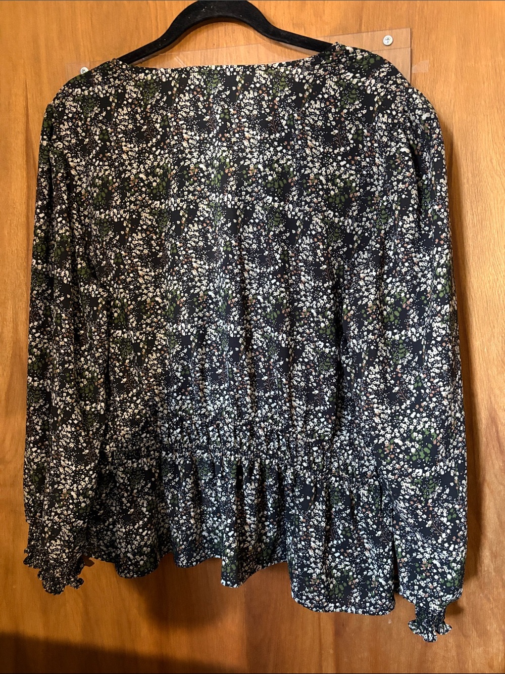 Fun 2 Fun Black Aria Peplum Blouse - Picture 7 of 7